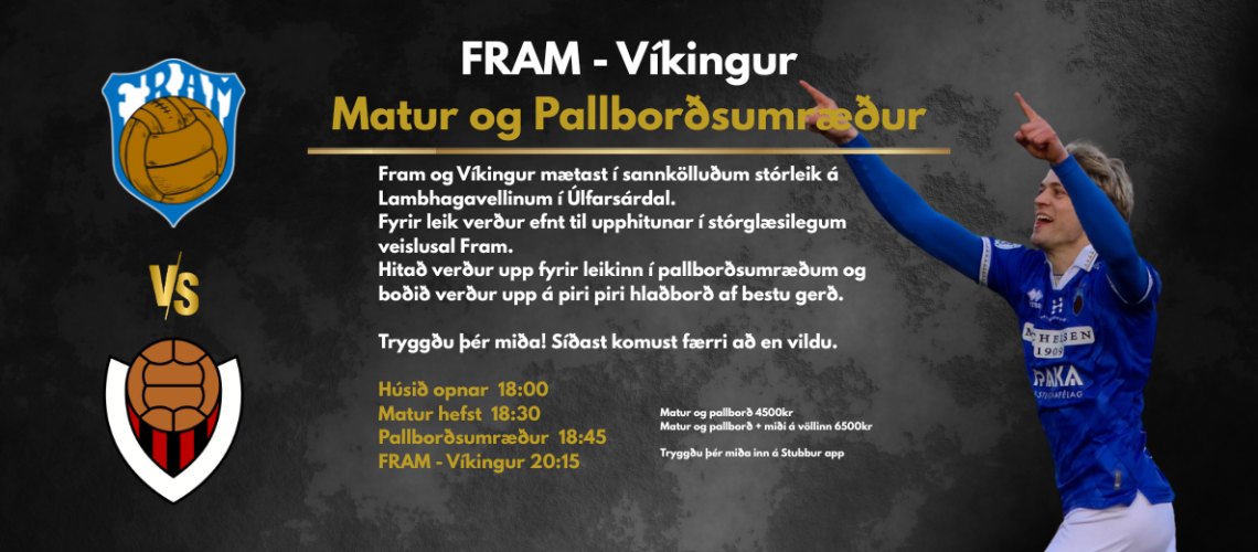 Pallborð víkingur banner.