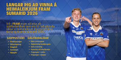 Sjálfboðaliðar upplýsingaskjáir