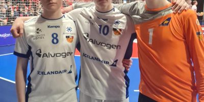 U18 drengir nóv. 2021. Kjartan Þór, Reynir Þór og Breki Hrafn